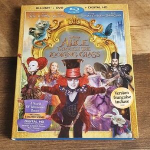 Disney Alice Through the Looking Glass Blu-ray DVD